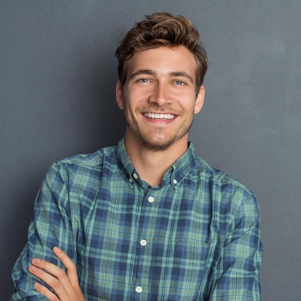 Smiling young man
