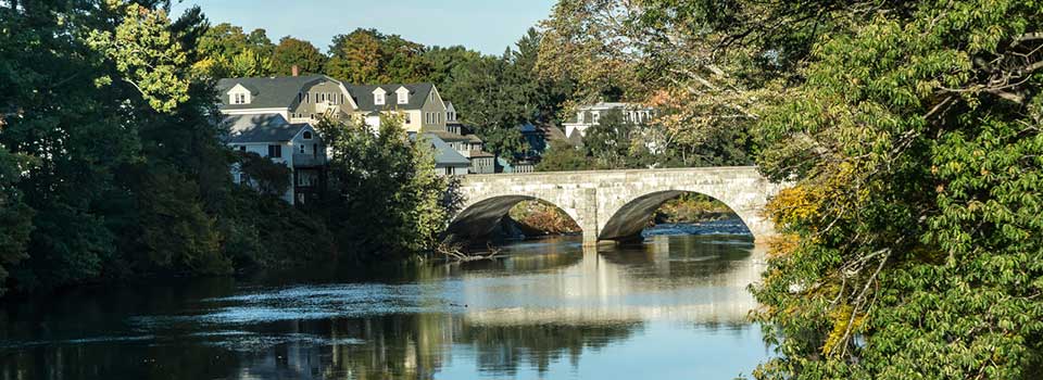 Bridge over water decorative image